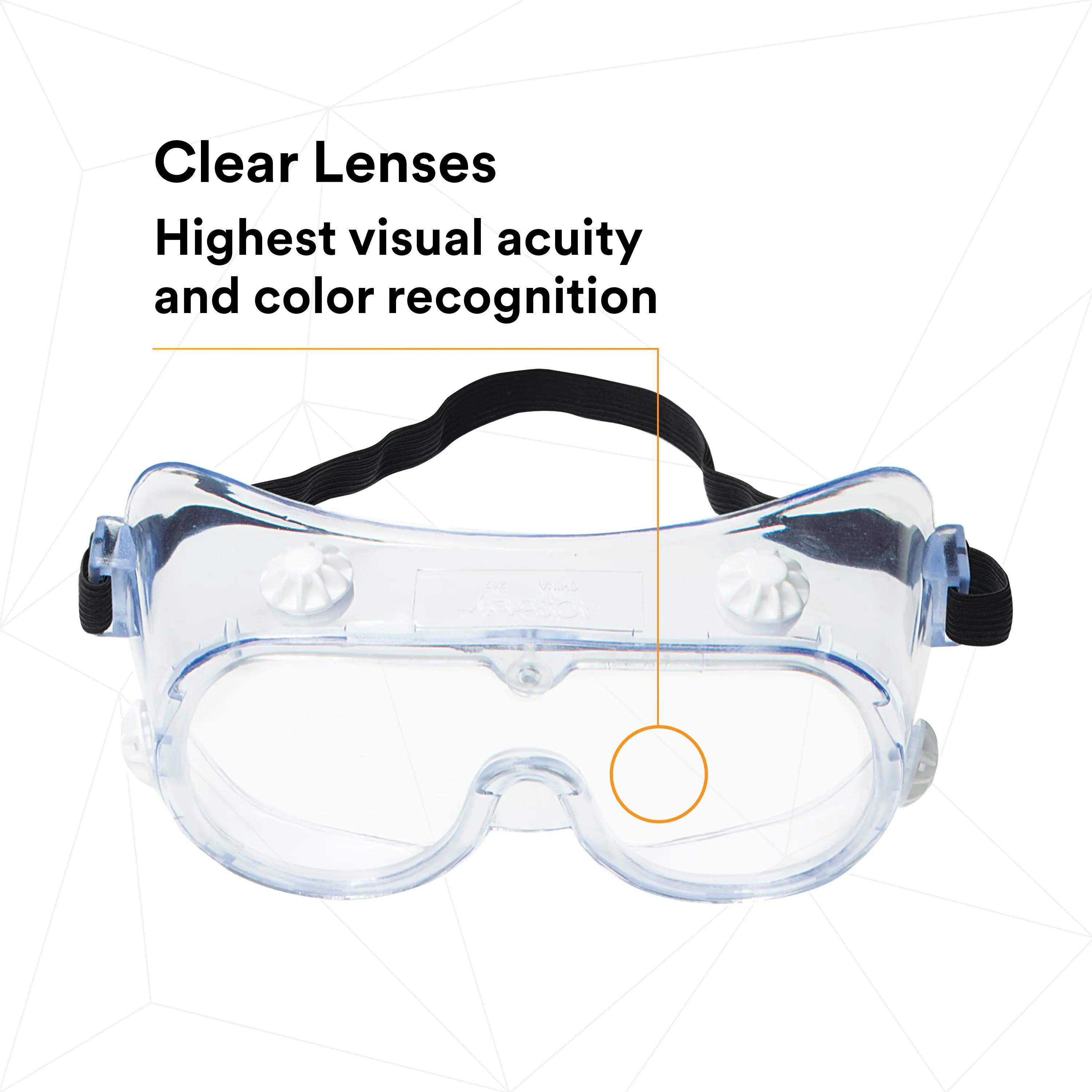 3M™ 334 Splash Safety Goggles Anti-Fog 40661-00000-10, Clear Anti Fog
Lens