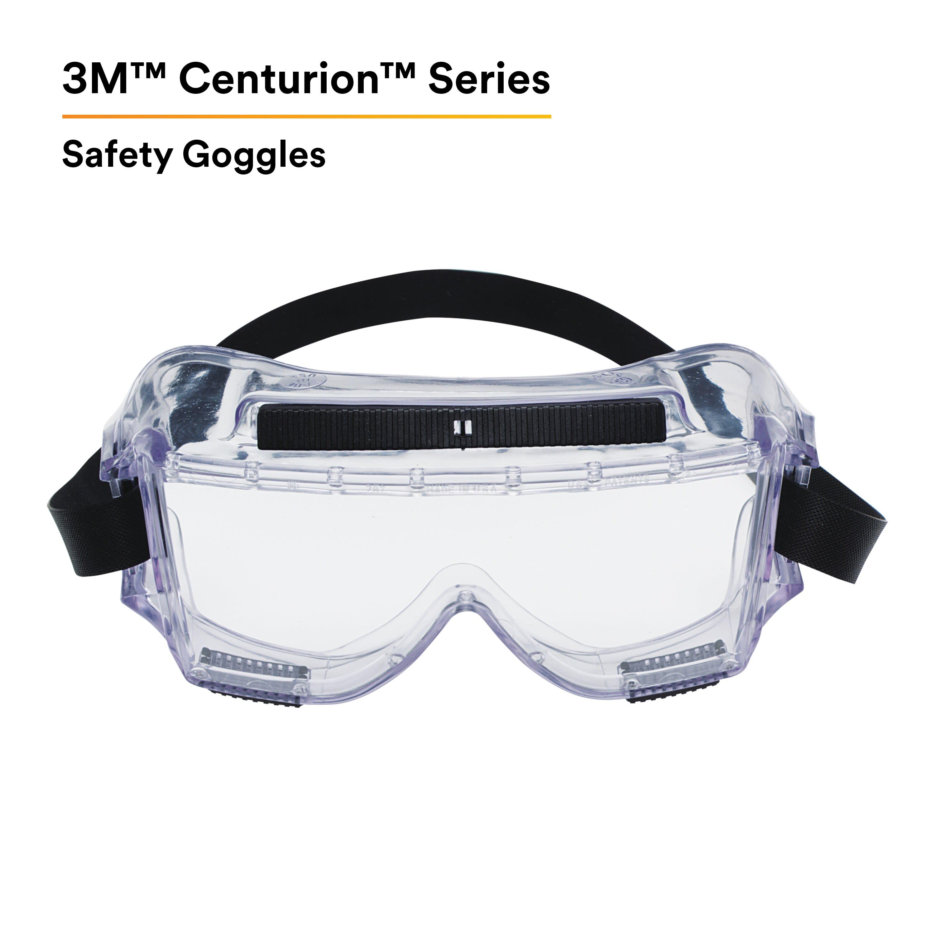 3M™ Centurion™ Splash Safety Goggles 454, 40304-00000-10, Clear Lens