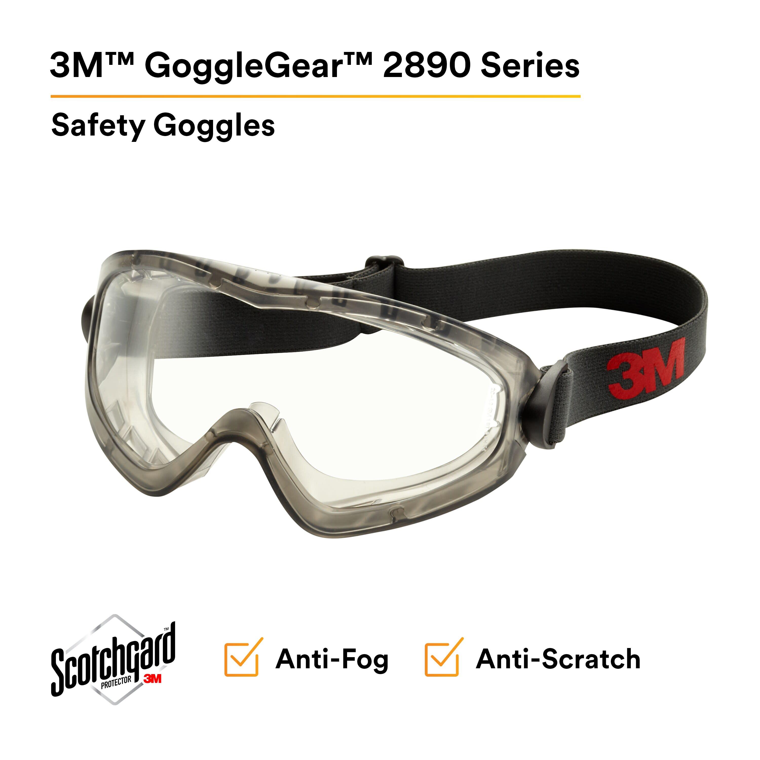 3M™ GoggleGear™ GG2891S-SGAF, Sealed, Clear SGAF Lens