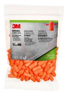 3M™ Disposable Earplugs 92800G80-DC, Orange, 80 pair/pack