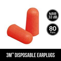 3M™ Disposable Earplugs, 92800H80-DC, 80 pairs/pack