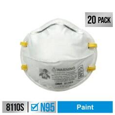 3M™ Performance Paint Prep Respirator N95 Particulate, 8110SP20-DC, Size
Small, 20 eaches/pack