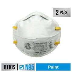 3M™ Performance Paint Prep Respirator N95 Particulate, 8110SP2-DC, Size
Small, 2 eaches/pack