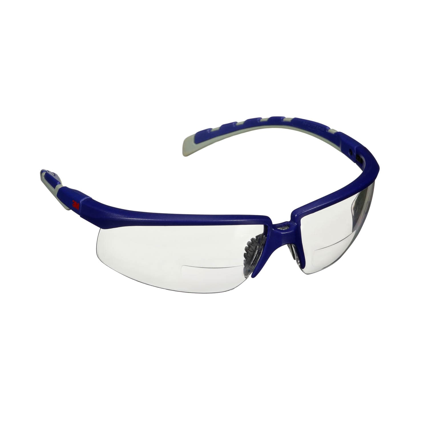 3M™ Solus™ 2000 Series, S2025AF-BLU, Blue/Gray Temples, Clear Reader +2.5 Anti-Fog/Anti-Scratch lens_2