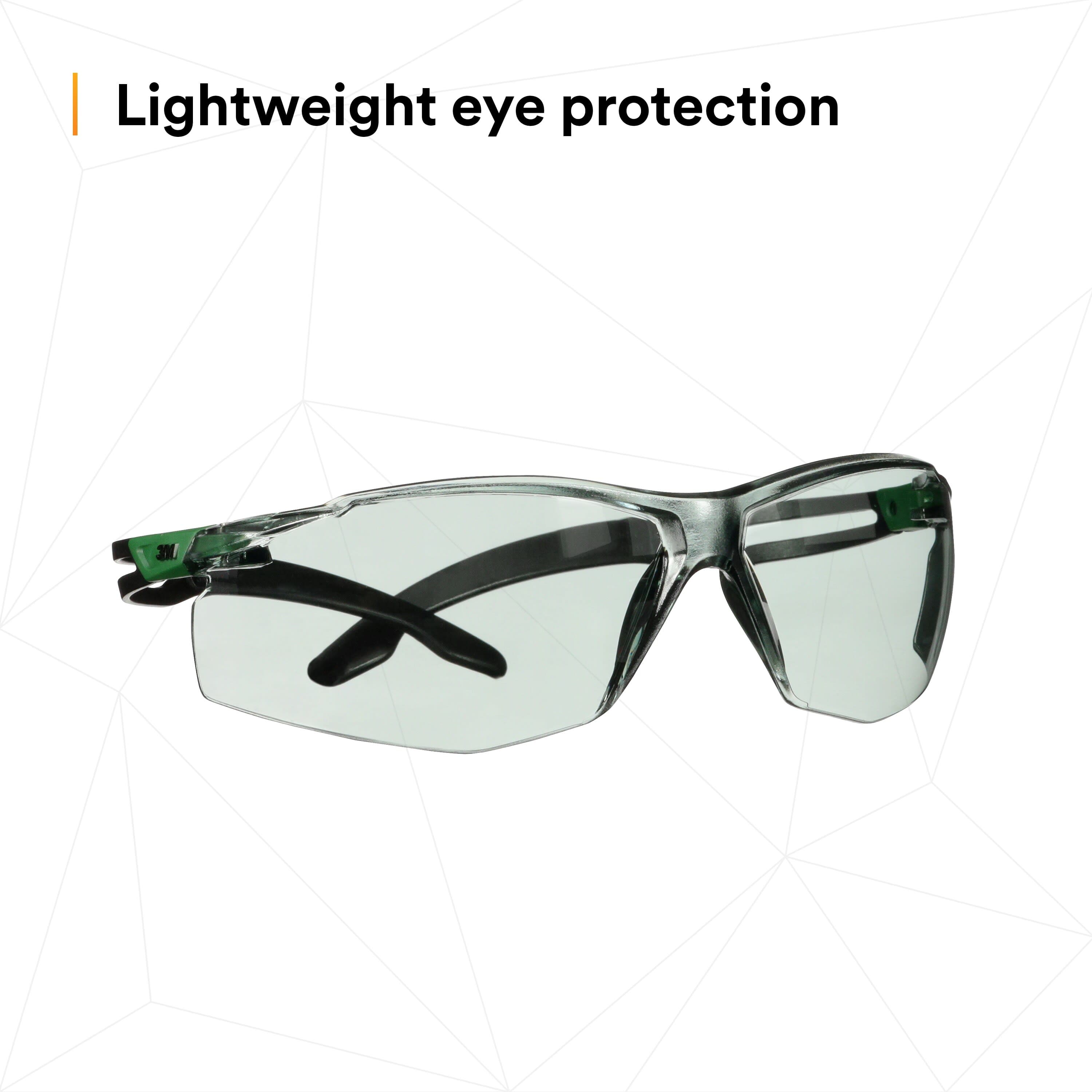 3M SecureFit 500 Series SF517AF-GRN, Black/Green, IR 1.7 Gray AF-AS Lens_1