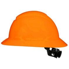 3M™ SecureFit™ Full Brim Hard Hat CHH-FB-R-O6-SL, with Ratchet Adjustment, Hi-Vis, Orange