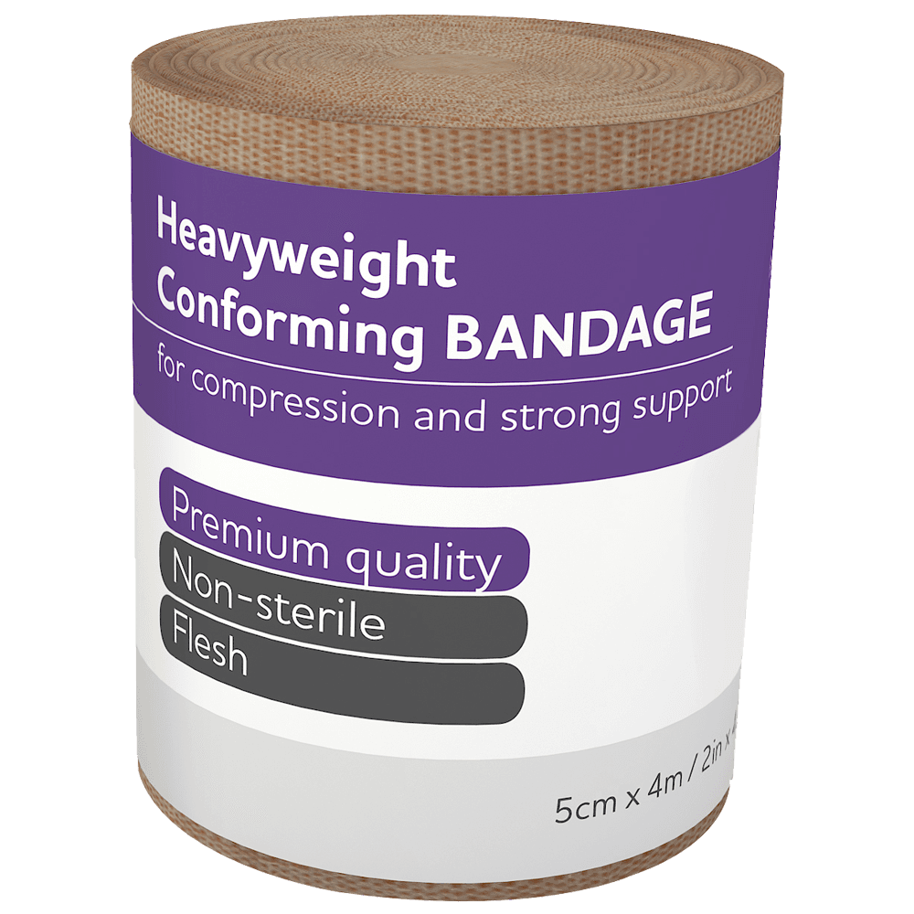 Aero Healthcare AEROFORM Heavyweight Conforming Bandage 5cm x 4M Wrap/12