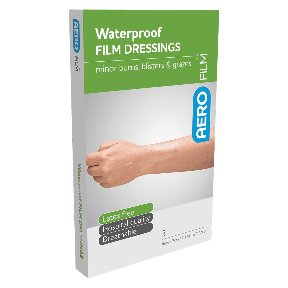 Aero Healthcare AEROFILM Waterproof Film Dressing 6 x 7cm Box/3  Env/3