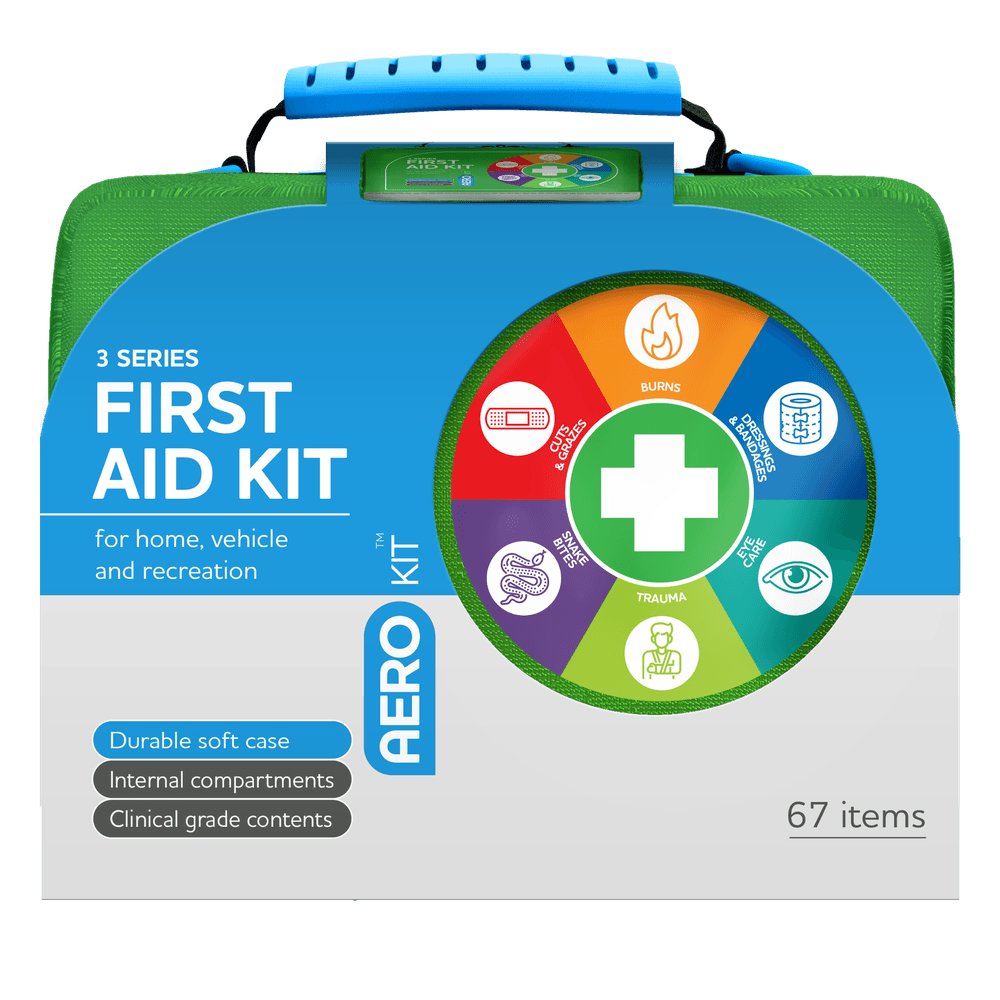 Aero Healthcare AEROKIT 3 Series First Aid Kit Softpack Green