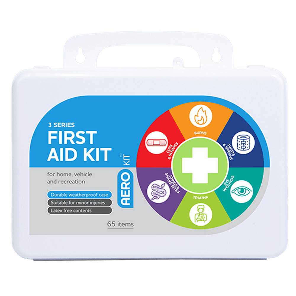 Aero Healthcare AEROKIT 3 Series Plastic Waterproof First Aid Kit 25 x 8 x 17cm