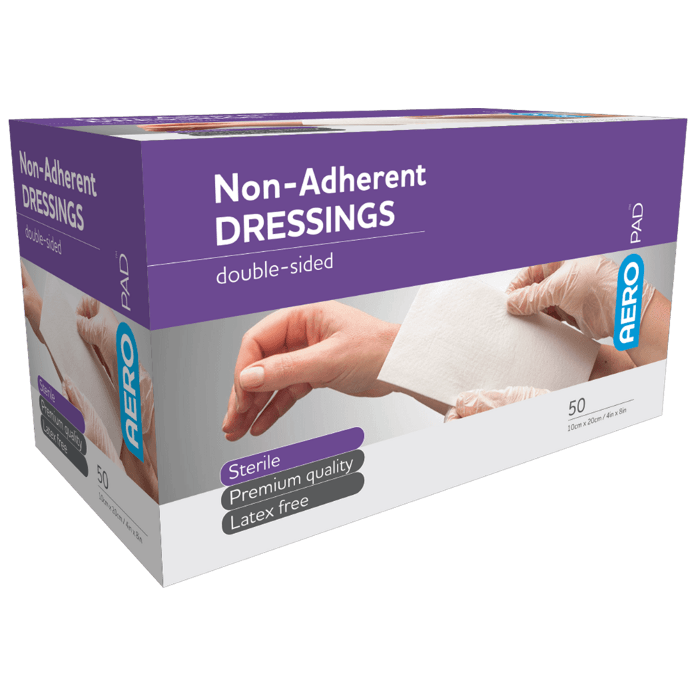 Aero Healthcare AEROPAD Non-Adherent Dressing 10 x 20cm Box/50