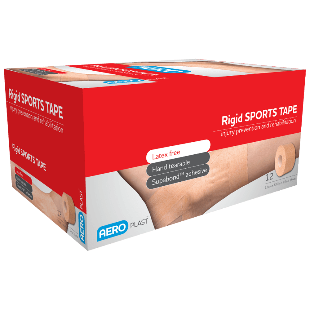 Aero Healthcare AEROPLAST Rigid Sports Tape 3.8cm x 13.7M Box/12