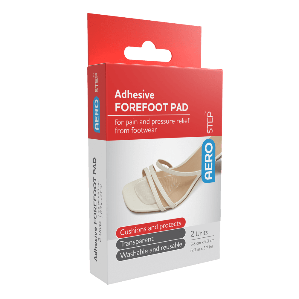 Aero Healthcare AEROSTEP Adhesive Forefoot Pad 68 x 93mm box/2