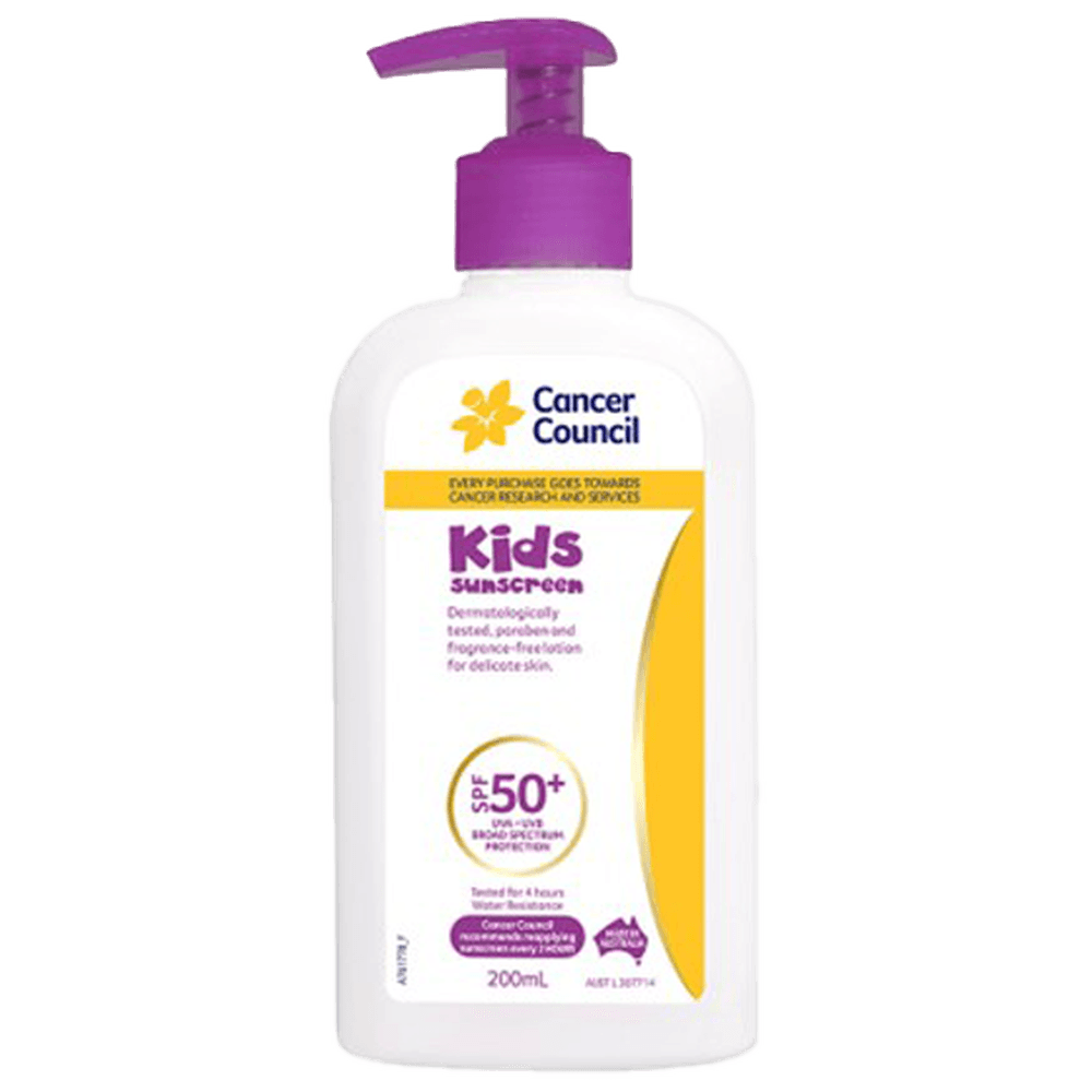 Aero Healthcare CANCER COUNCIL SPF50+ Kids Sunscreen Pump 200mL