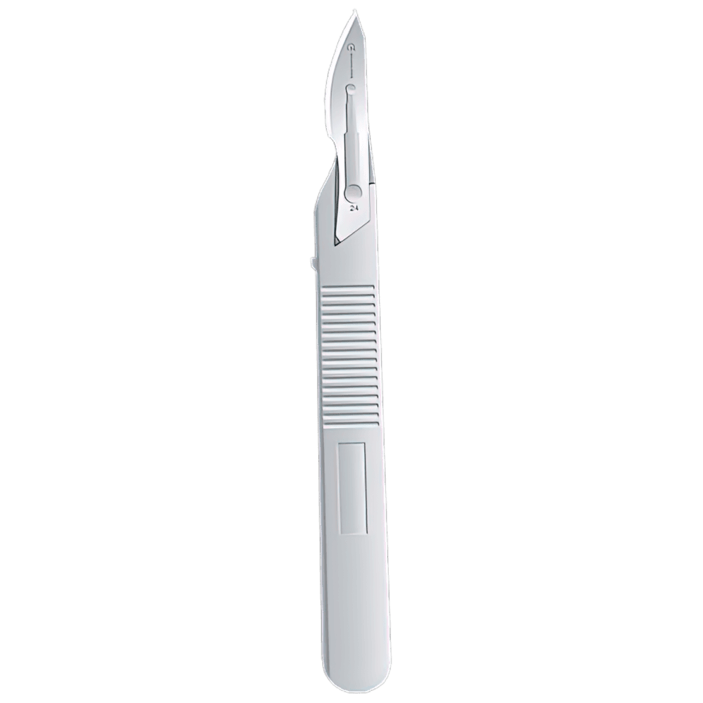 Aero Healthcare AEROINSTRUMENT Disposable No 24 Scalpel Blade &amp; Handle Sterile