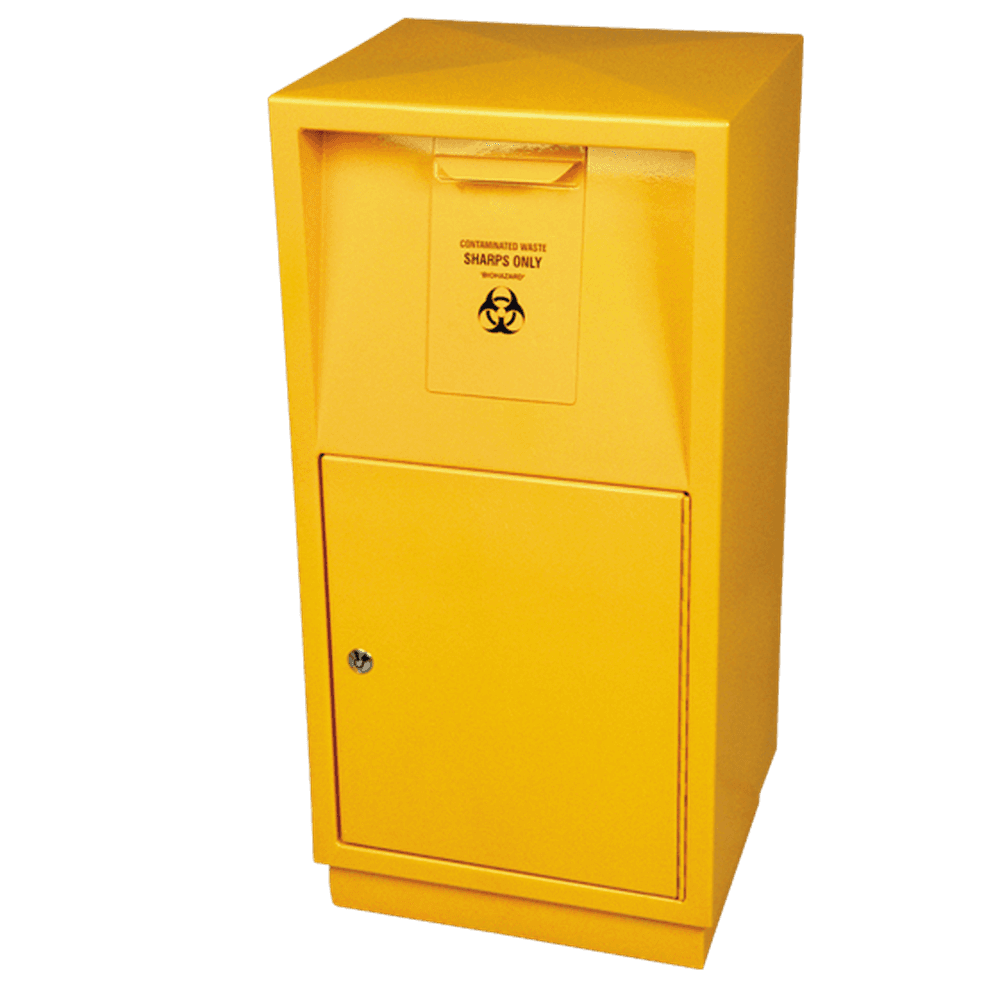 Aero Healthcare AEROHAZARD Steel Sharps Disposal Safe 23L (includes 2 x SD23000)