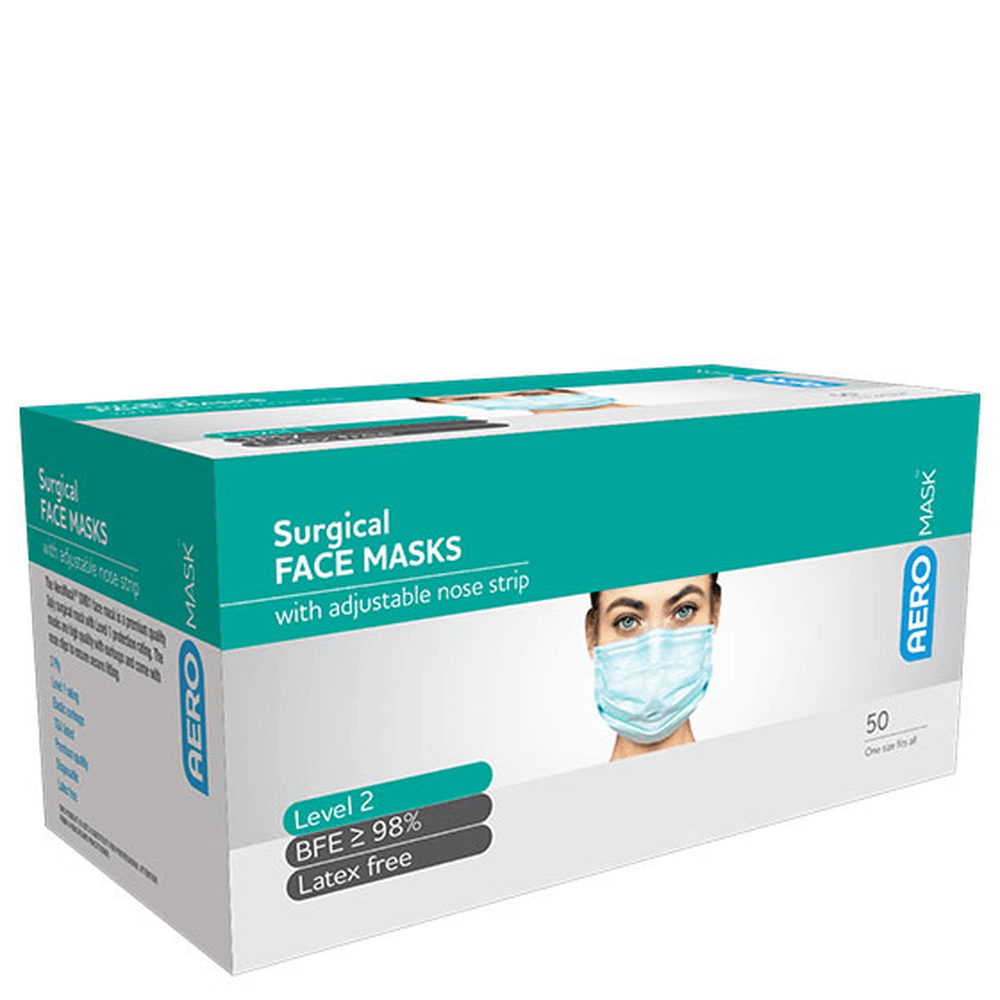 Aero Healthcare AEROMASK Level 2 Surgical Mask Box/50