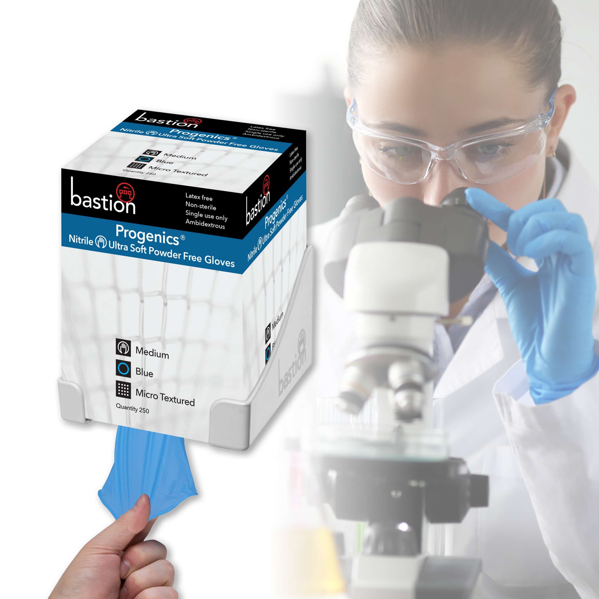 Bastion Progenics Nitrile Ultra  Soft   Gloves  -  Powder Free_3