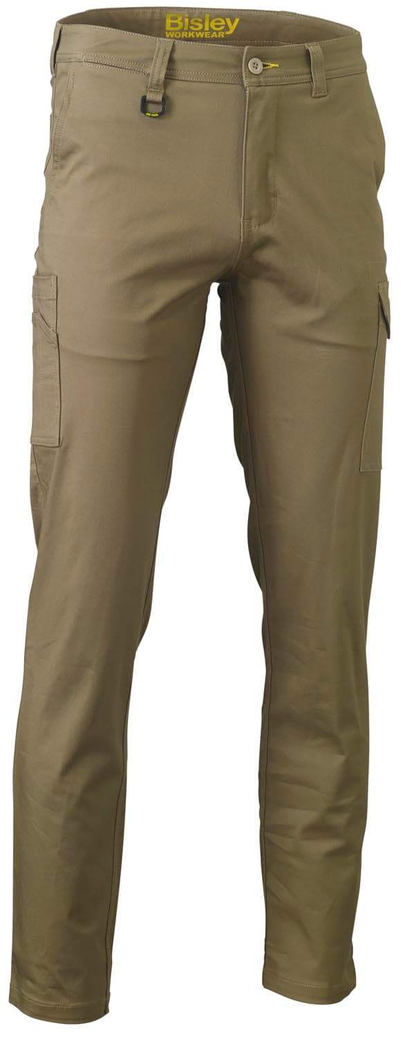 Bisley Stretch Cotton Drill Cargo Pants - White 112 REG_3