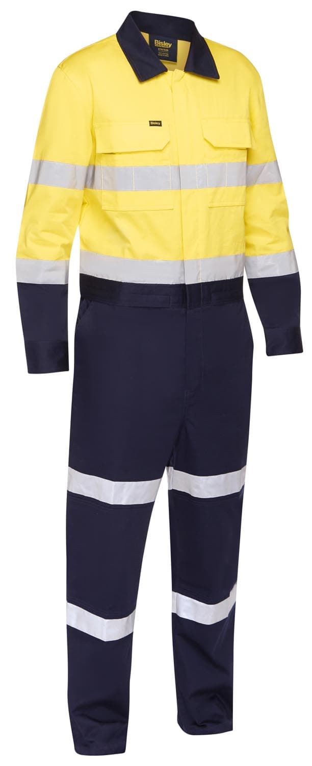 Bisley Taped Hi Vis Coverall with Waist Zip Opening_4