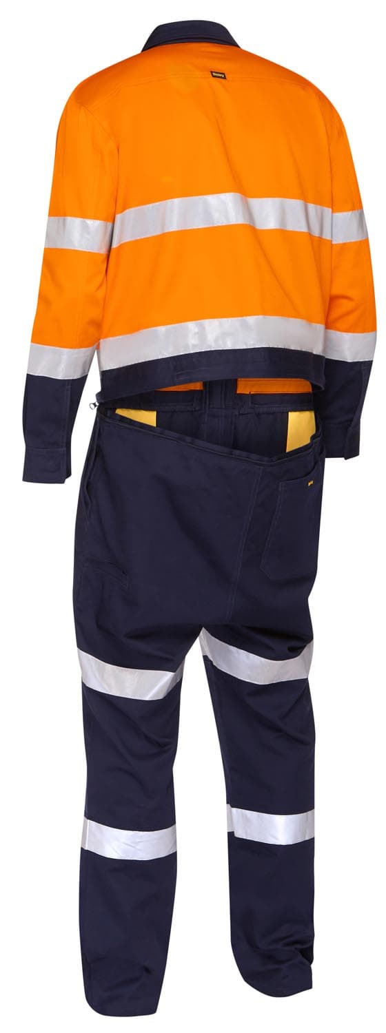 Bisley Taped Hi Vis Coverall with Waist Zip Opening_7