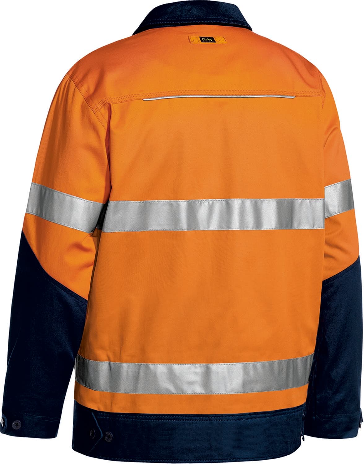 Bisley Taped Hi Vis Drill Jacket with Liquid Repellent finish_3