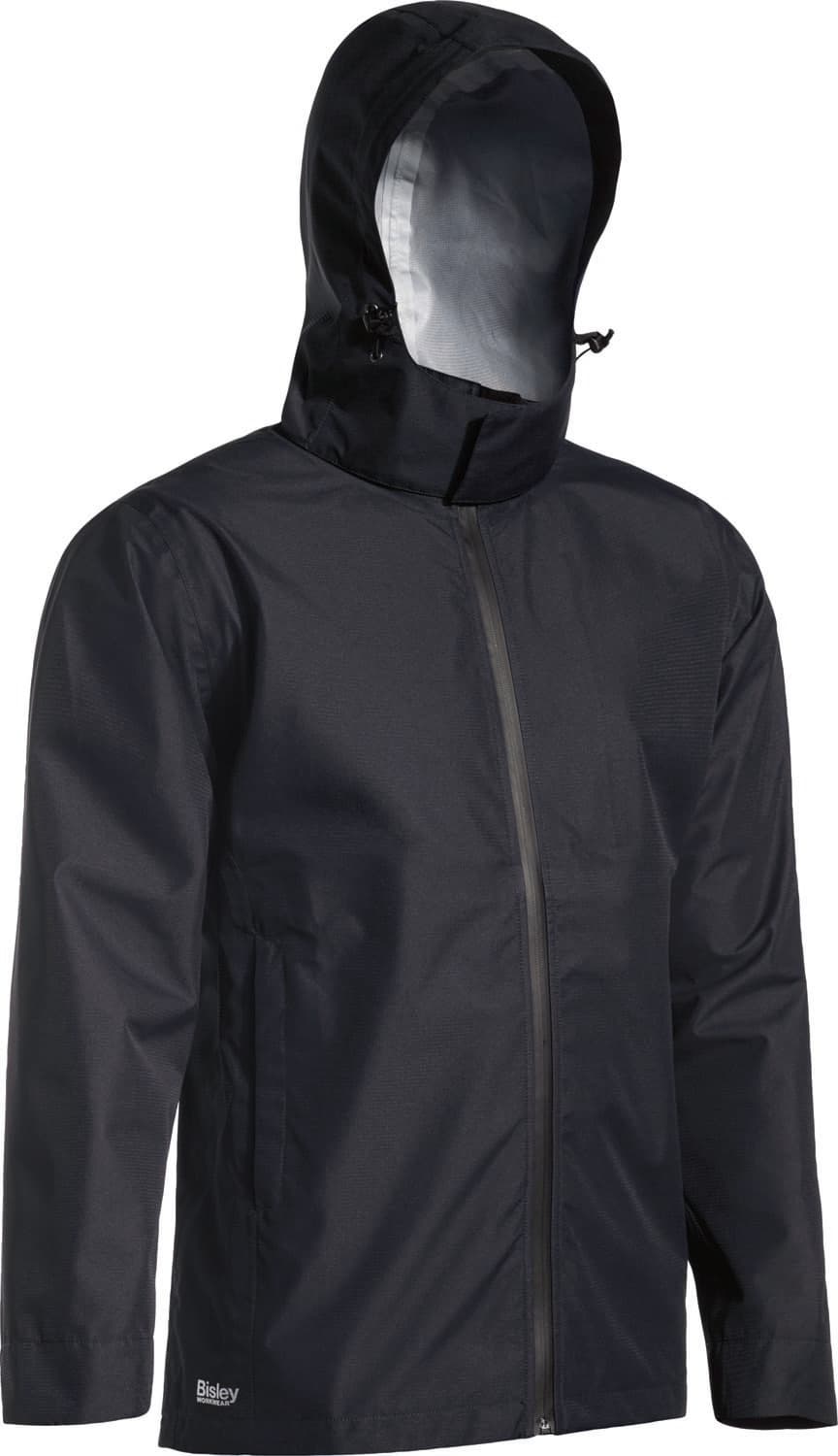 Bisley Lightweight Mini Ripstop Rain Jacket with Concealed Hood_5