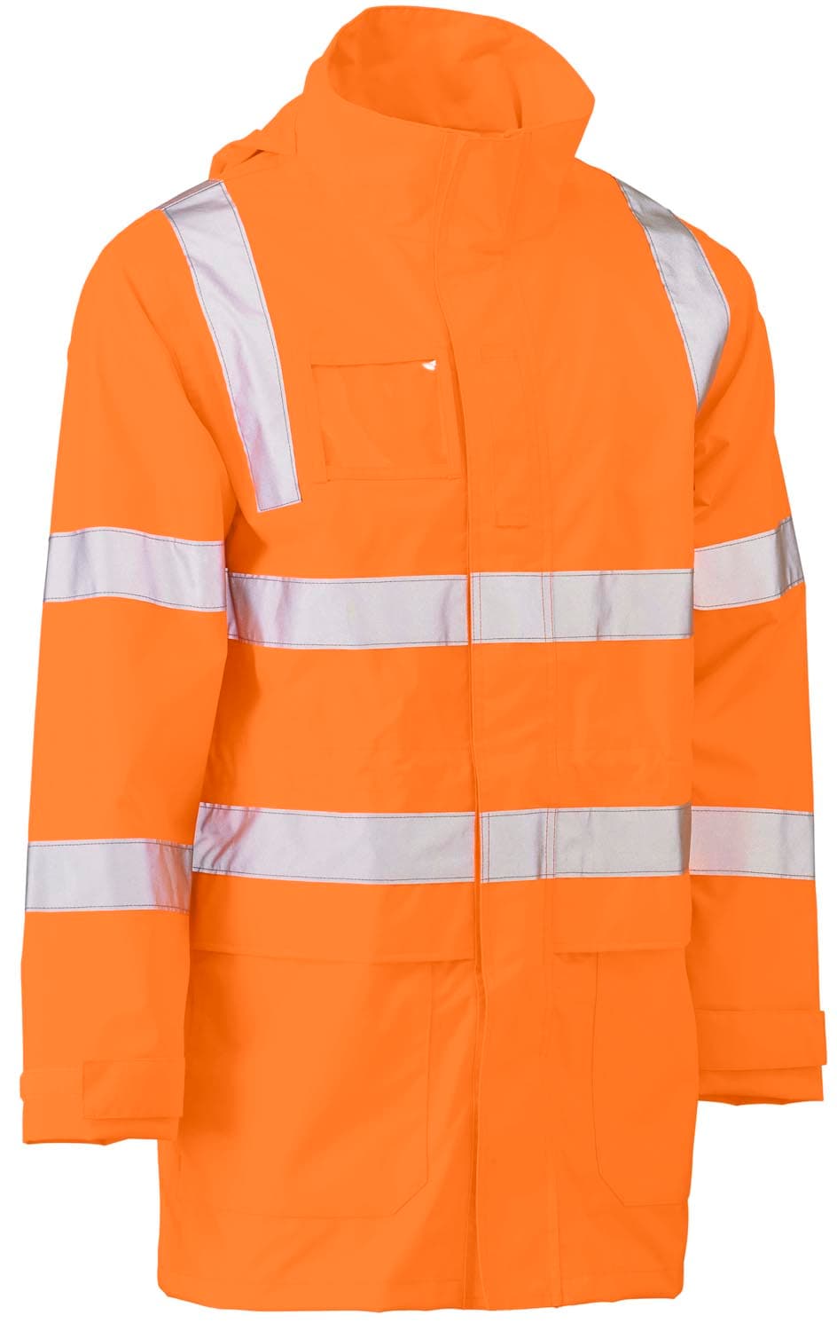 Bisley Taped Hi Vis Rail Wet Weather Jacket_1