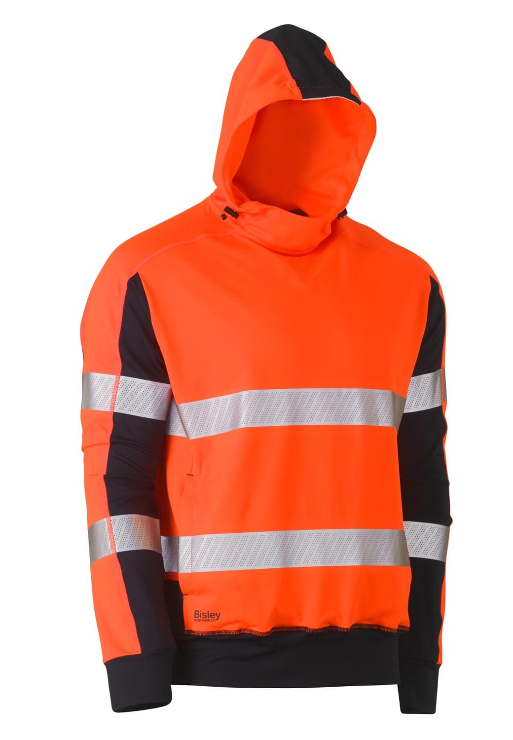 Bisley Taped Two Tone Hi Vis Contrast 4 Way Stretchy Hoodie_6