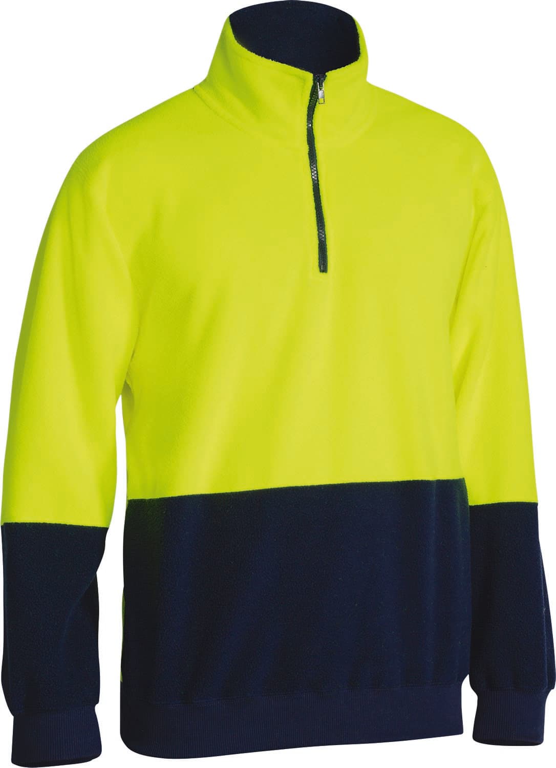 Bisley Hi Vis Polar fleece Zip Pullover 