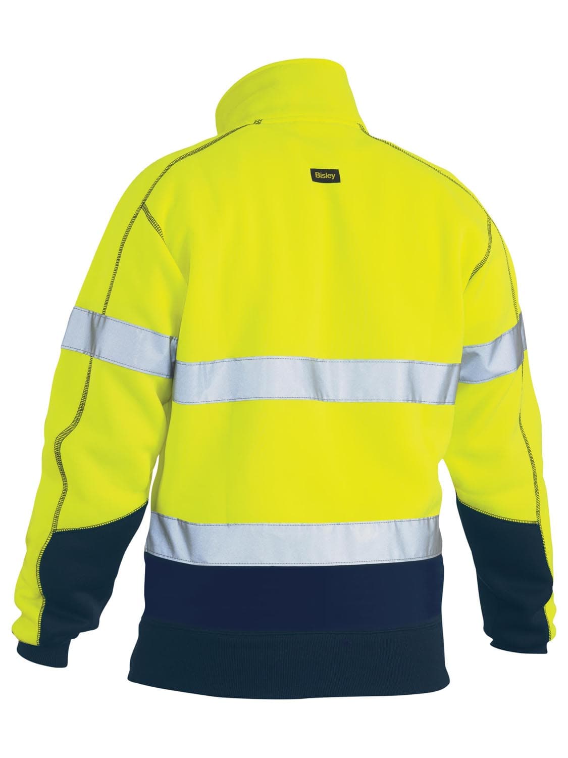 Bisley Taped Hi Vis 1/4 Zip Fleece Pullover_1