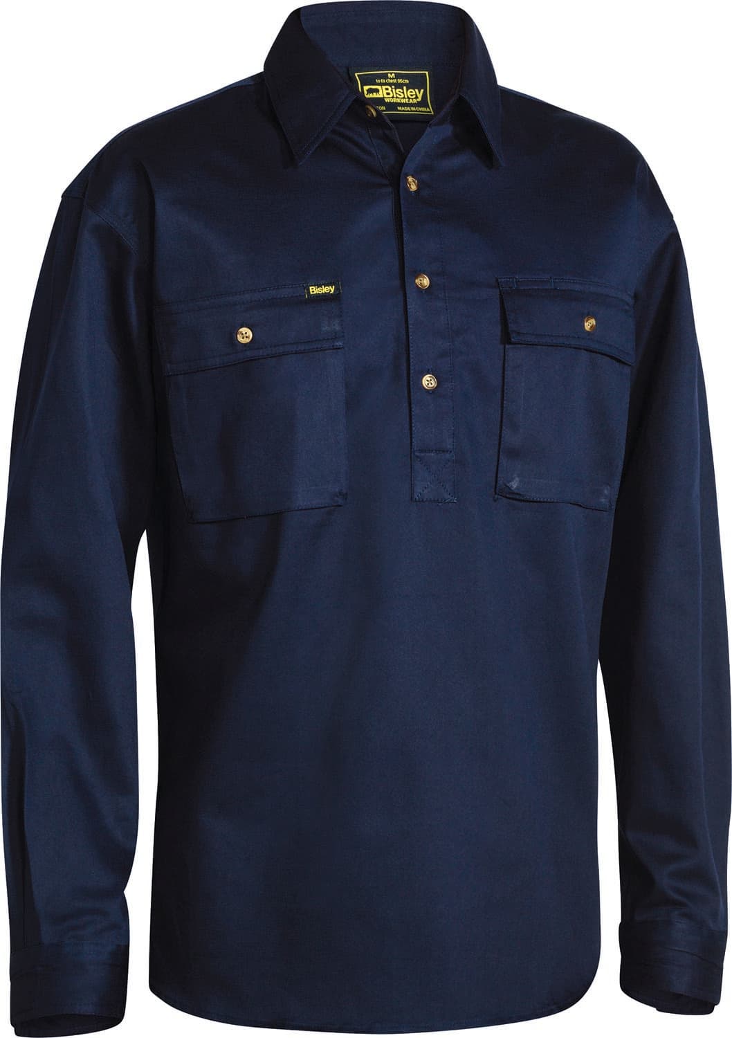 Bisley Closed Front Cotton Drill Shirt_4