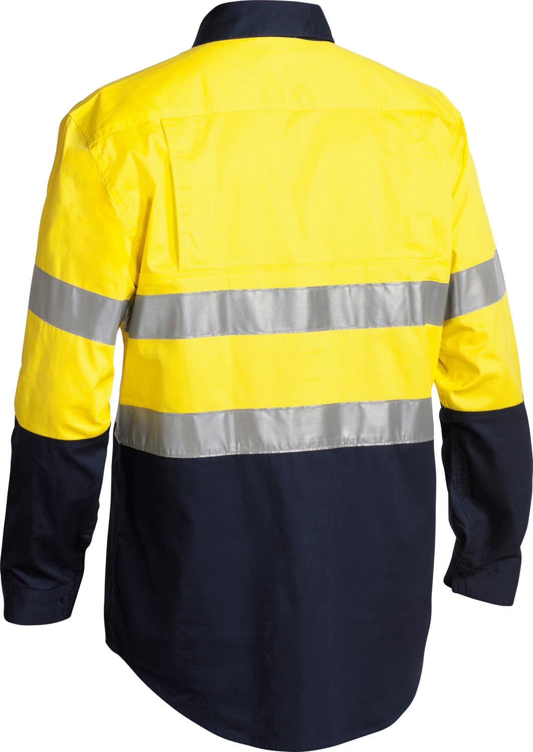 Bisley Taped Hi Vis Closed Front Cool Lightweight Shirt_1