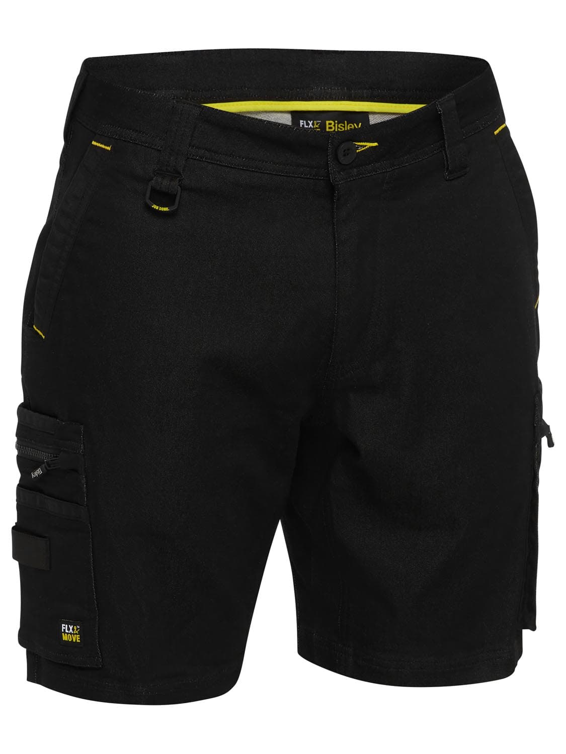 Bisley Flx and Move™ Stretch Denim Zip Cargo Shorts_1