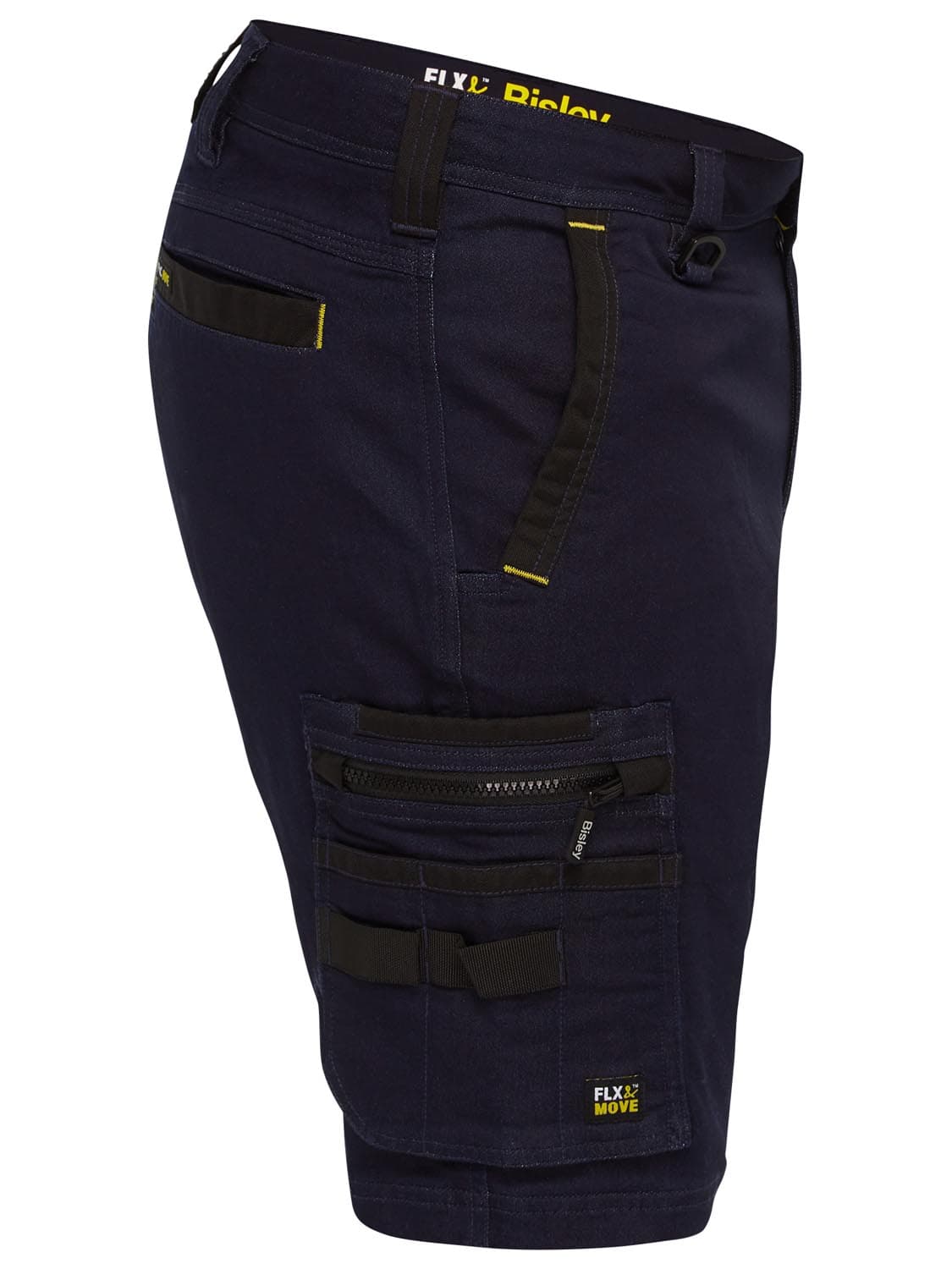 Bisley Flx and Move™ Stretch Denim Zip Cargo Shorts_11