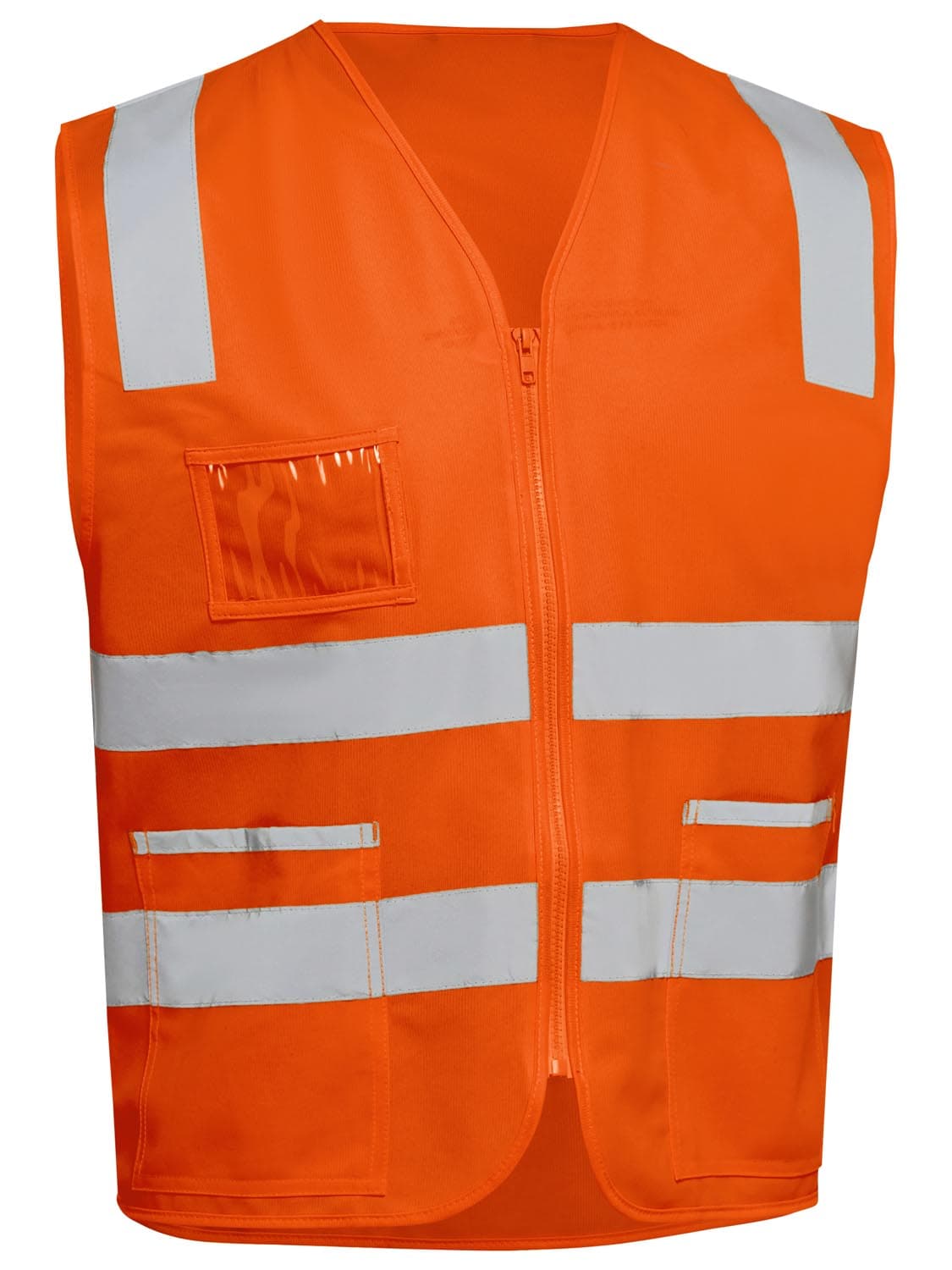 Bisley Taped Hi Vis Safety Zip Vest_1