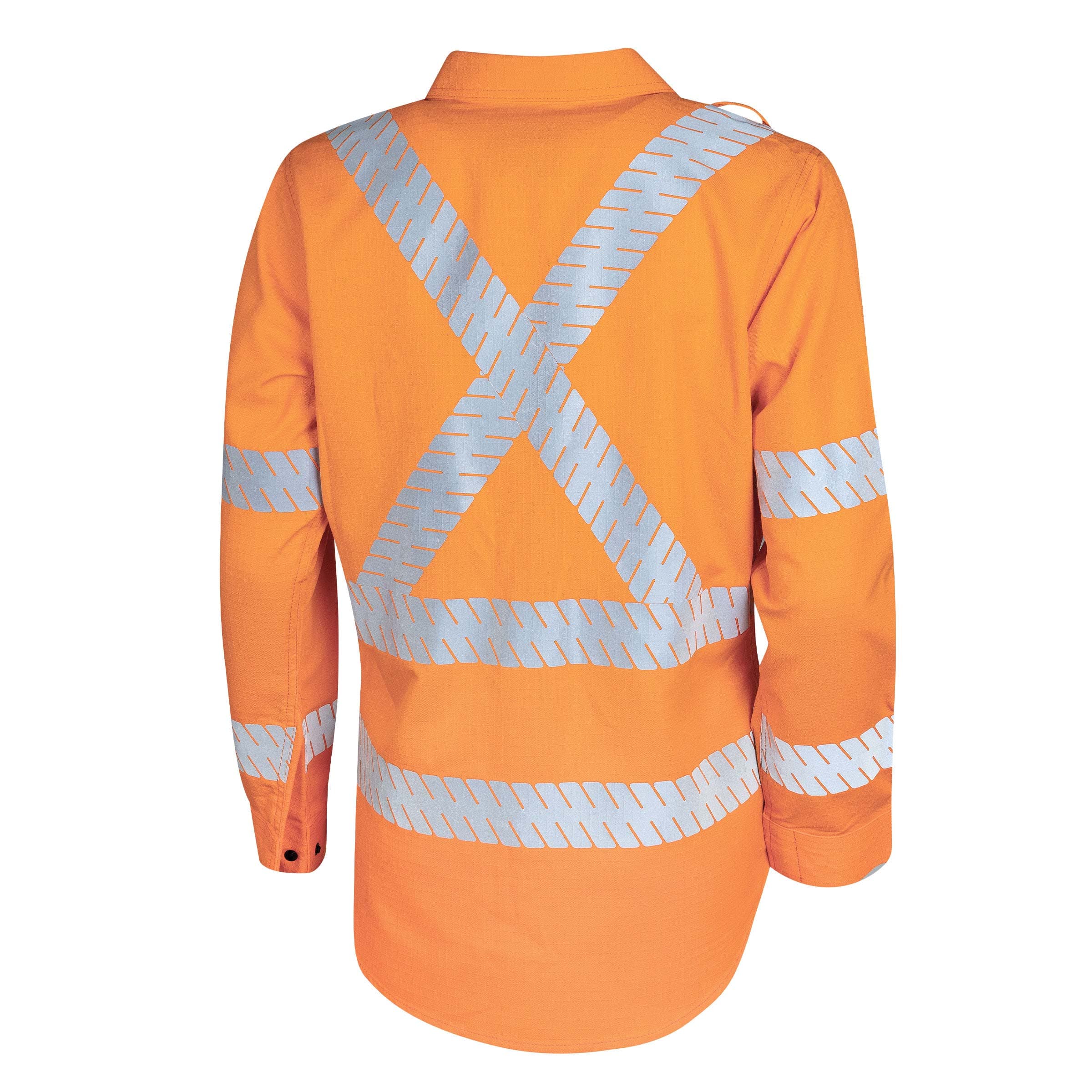 Bool PT Shirt Ladies 197gsm Parvotex 2.0 L/S Fire Retardant With FR Segmented Reflective Tape In T5 Pattern_1