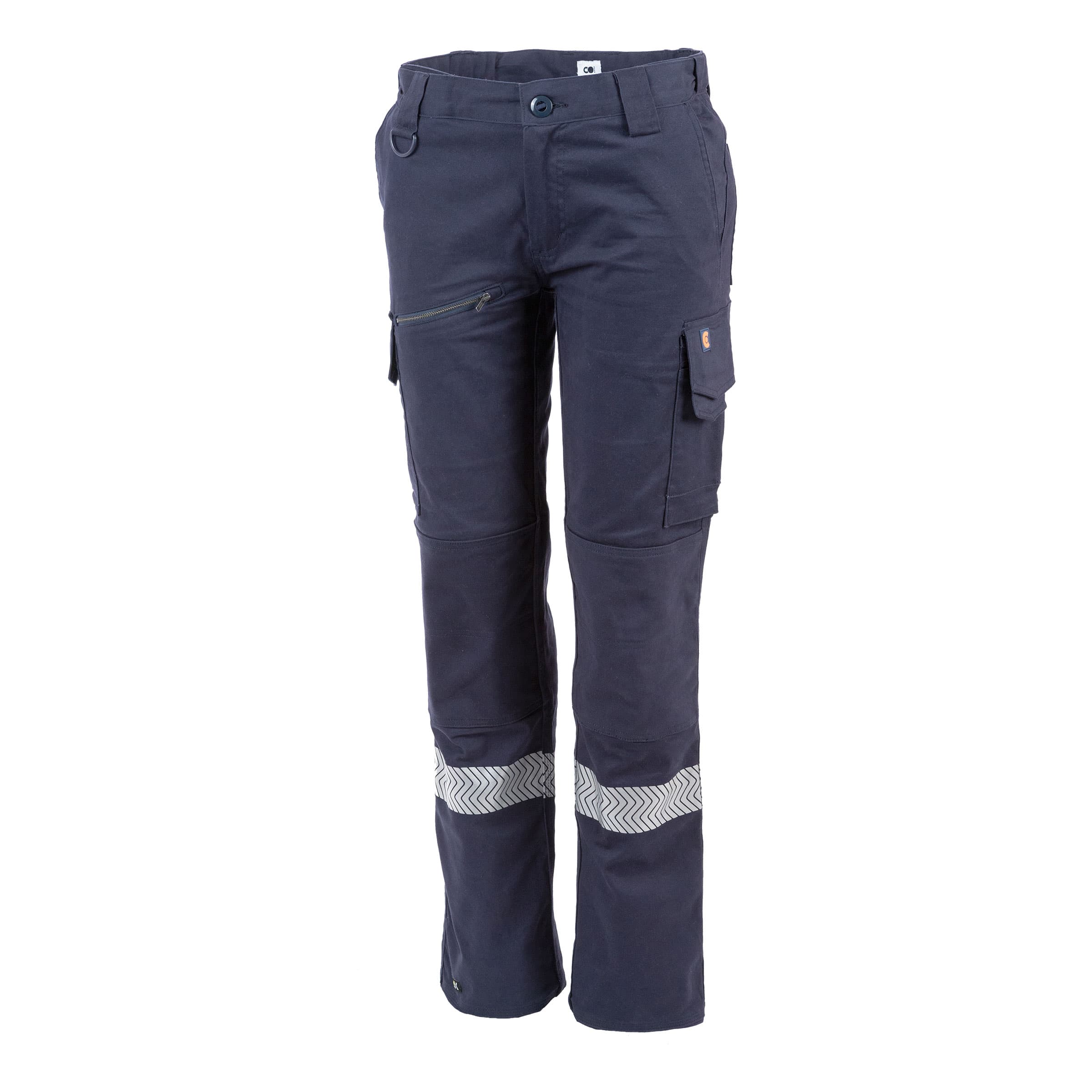 CoGear CO Gear Alison Cargo Trouser 98% Cotton 2% Elastane 260 gsm With Hmz And Segmented Ref. Tape As Hoop On Each Leg