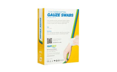 FastAid Gauze Swabs, 7.5 X 7.5Cm (5 X 3Pk) 15Pk