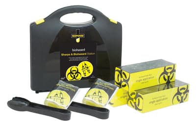 FastAid Sharps & Biohazard Station, Plastic Portable