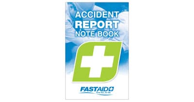 FastAid Accident Report Note Book With Pencil