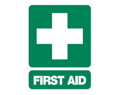 FastAid Sign, First Aid, 600 X 450Mm, Poly