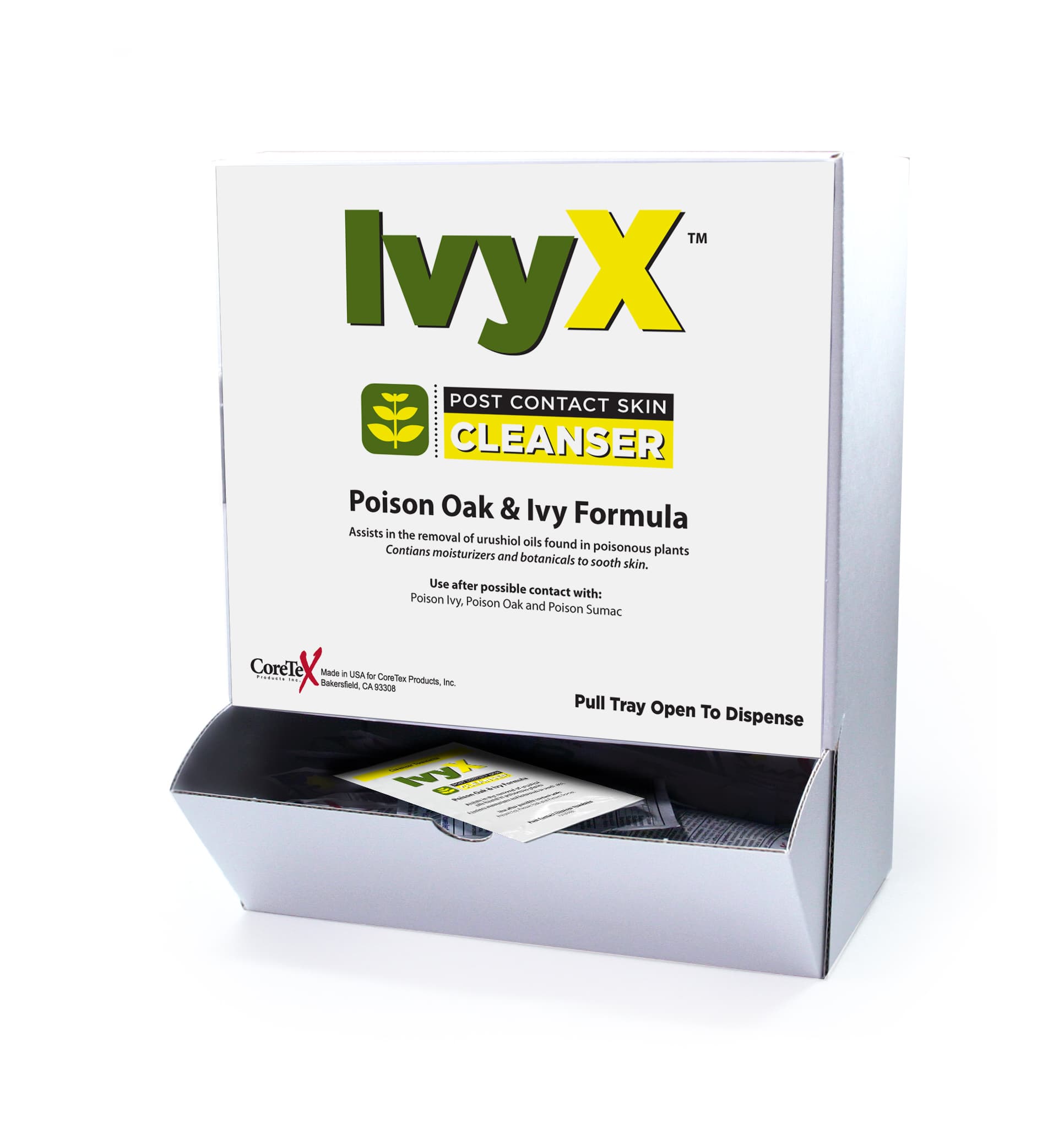 First Aid Only IvyX Post-Contact Cleanser Packets, 50/box