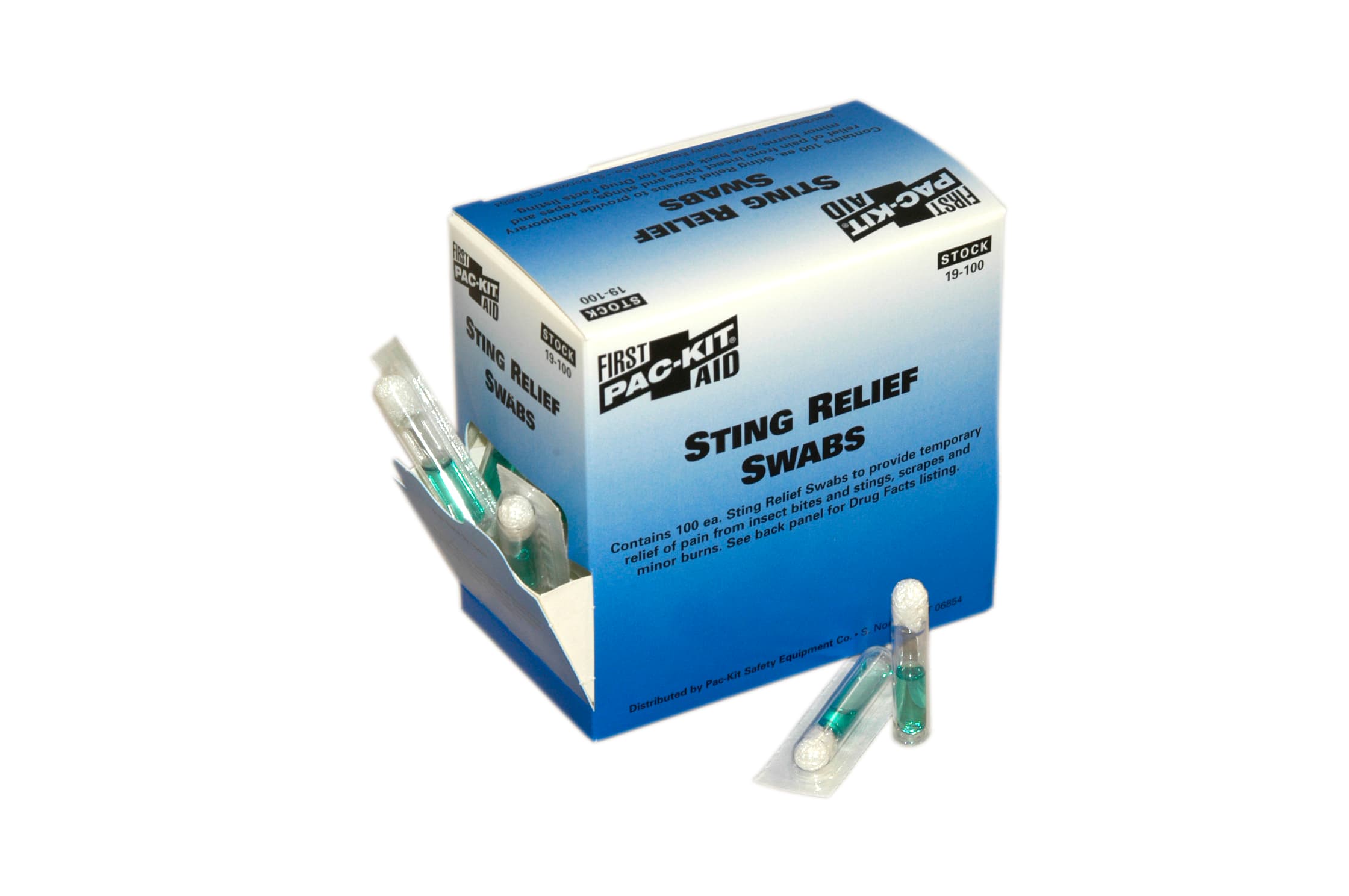 First Aid Only Sting Relief Swabs, 100/box