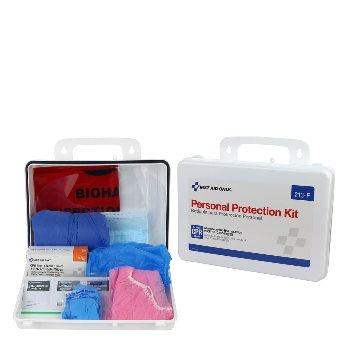 BBP Spill Clean Up Apparel Kit with CPR Pack, Plastic Case