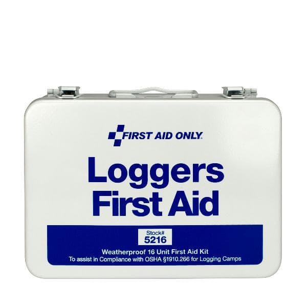 25 Person Loggers First Aid Kit, Metal Case, Custom Logo_2