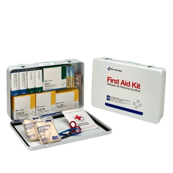 50 Person Vehicle First Aid Kit, Metal Case_5