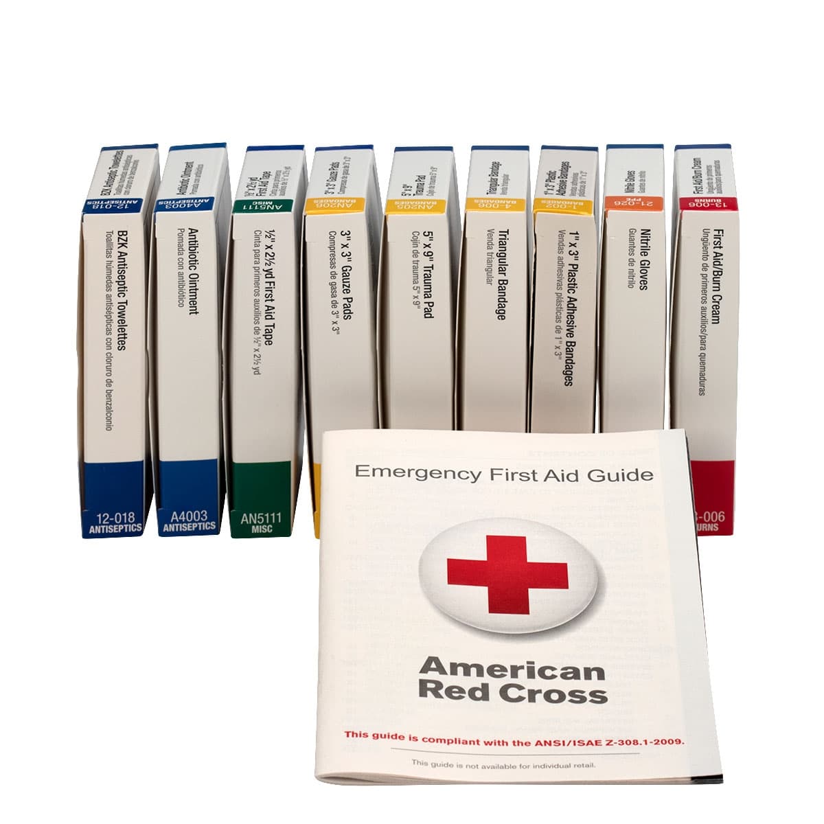 Refill for 10 unit unitized first aid kits: 238-AN & 240-AN, 1 ea.