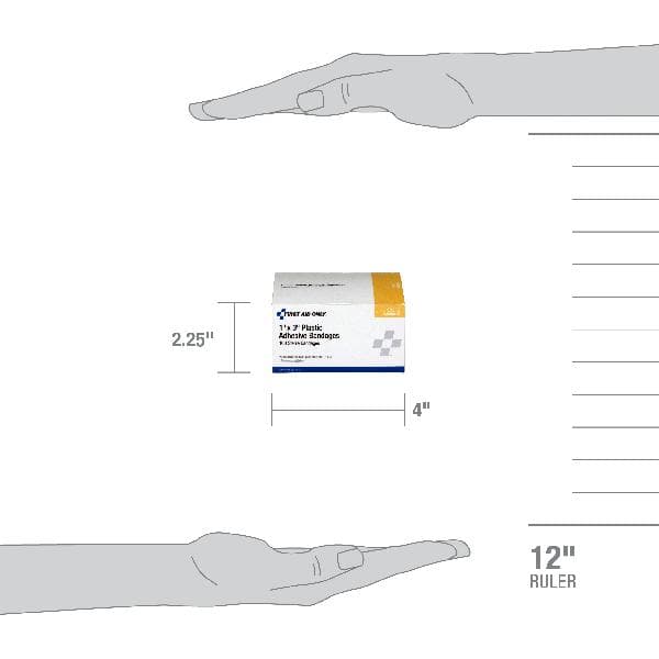 First Aid Only 1"x3" Plastic Bandages, 100/box_3