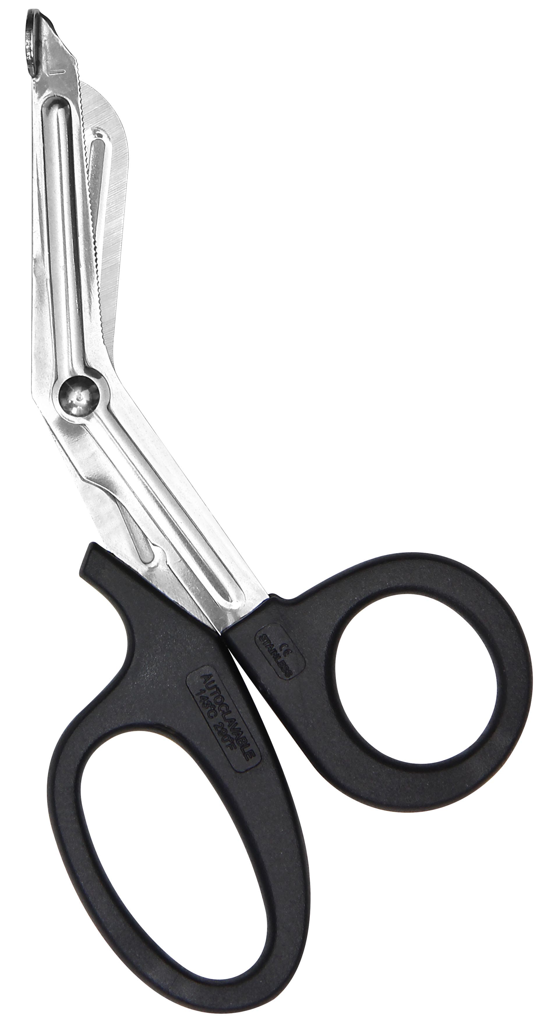 First Aid Only 7" Stainless Steel Bandage Shears Black Handle